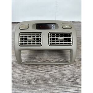 1998-2002‎ Toyota Corolla Center Dash Air Vents Radio Bezel Clock Trim OEM.